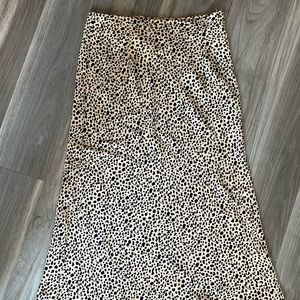 Nasty Gal cheetah printed midi skirt